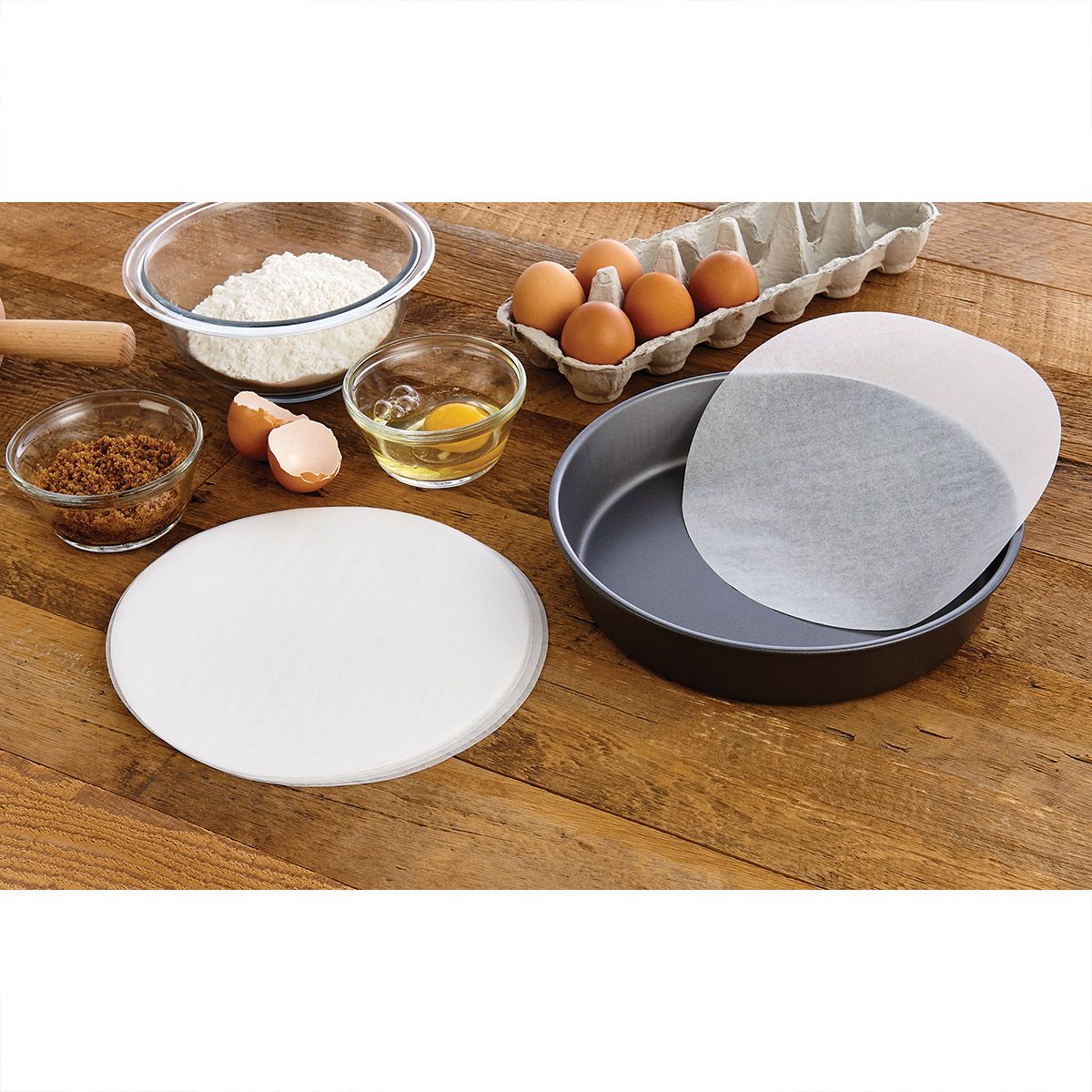 Mrs. Anderson's Baking Bleached Cake Round Parchement Paper 8"